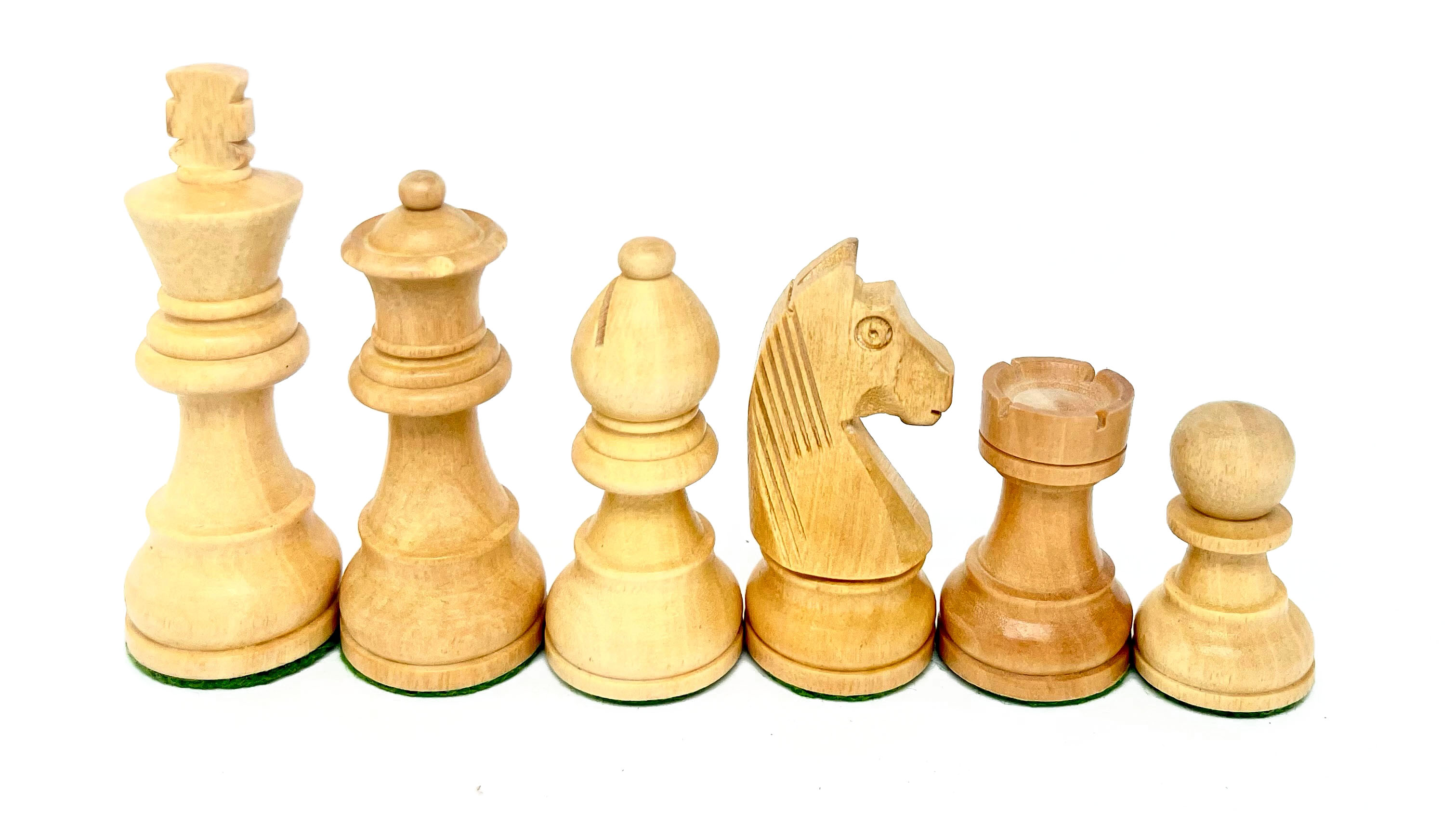 VI/ Piezas de ajedrez modelo Alemán "3" Shisham.