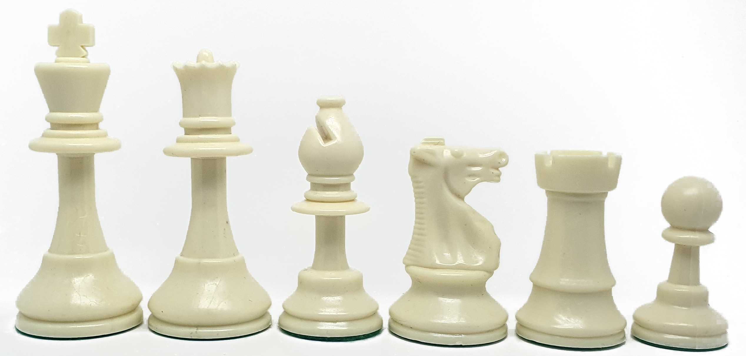 Piezas de ajedrez de plástico Staunton 5 estándar. Doble dama (altura del rey: 9cm).