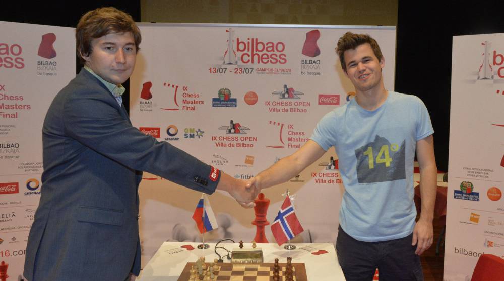 Carlsen y Kariakin, gran maestro desde los doce años, restan importancia a su enfrentamiento en el noveno Máster de Bilbao