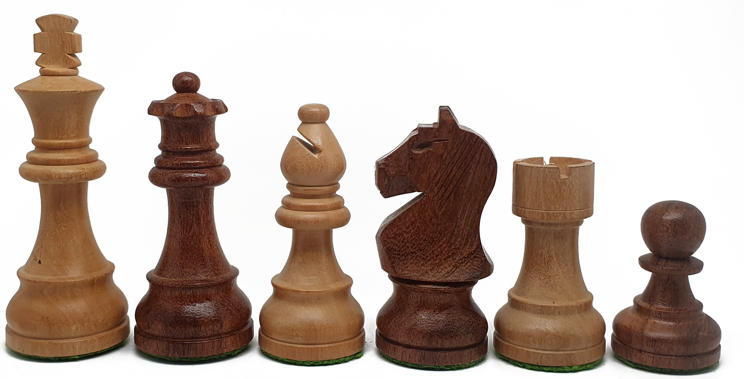 VI/ Piezas de ajedrez modelo Polgar "3,75" Acacia. 5170