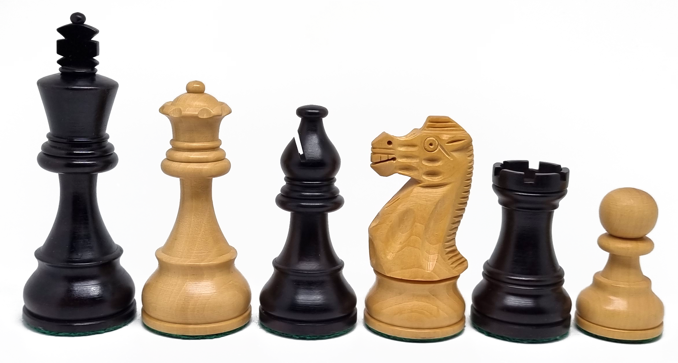 VI/ Piezas de ajedrez modelo Classic "3,75" Ebanizado. 5168