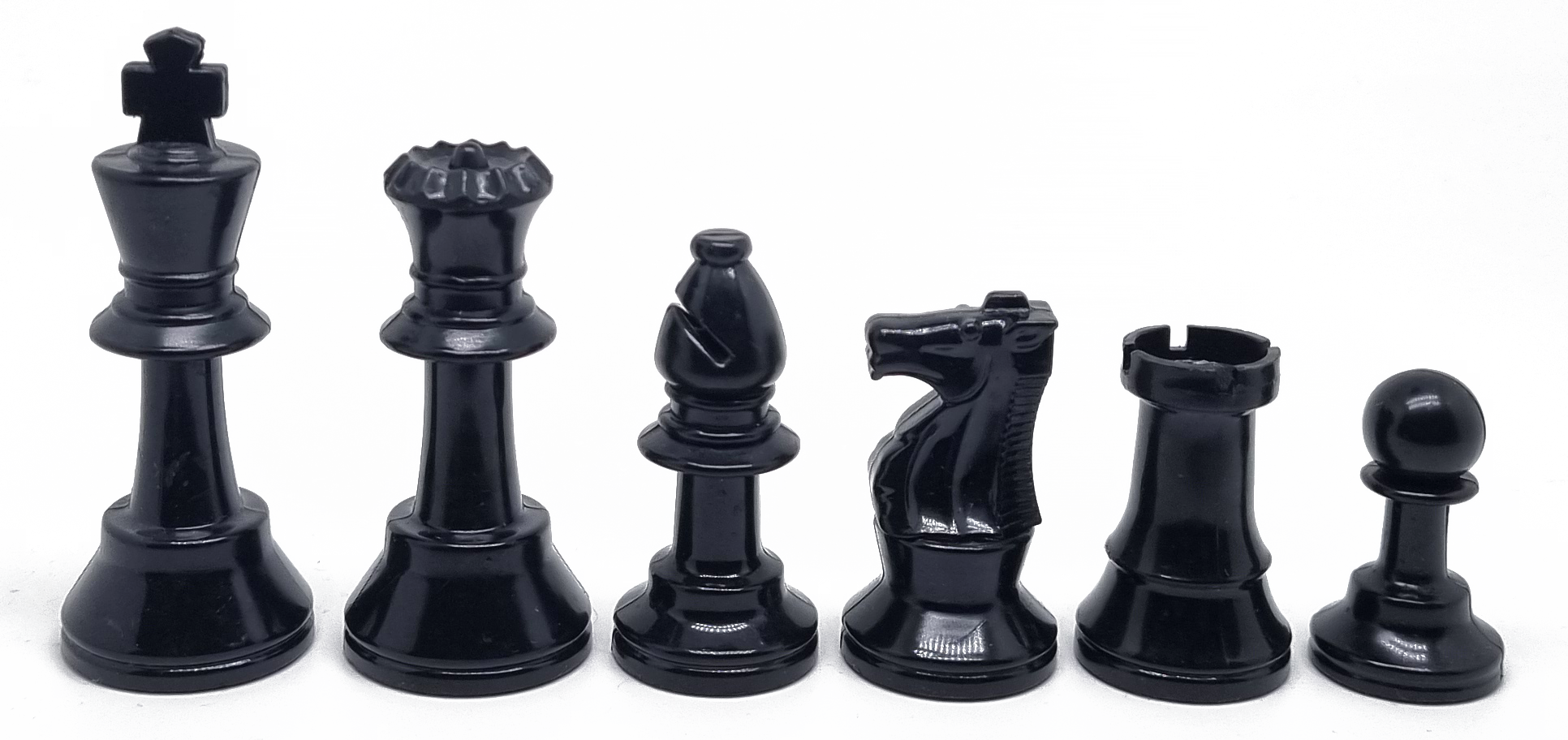 Piezas de ajedrez de plástico Staunton 2 (Altura rey 6.5 cm)