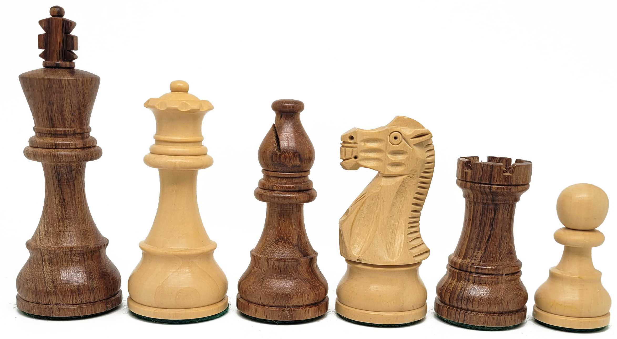 VI/ Piezas de ajedrez modelo Classic "3,75" Palo rosa. 5169