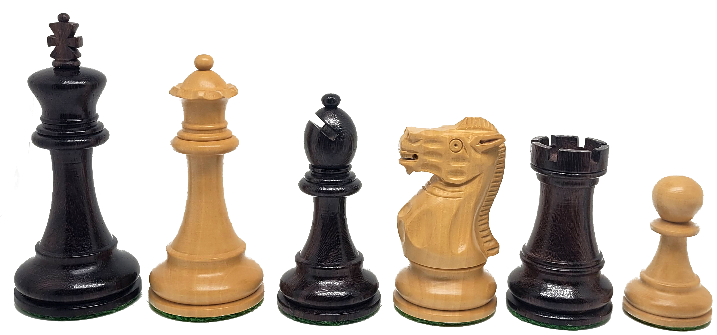 VI/ Piezas de ajedrez modelo Old English "3,75" Palo rosa