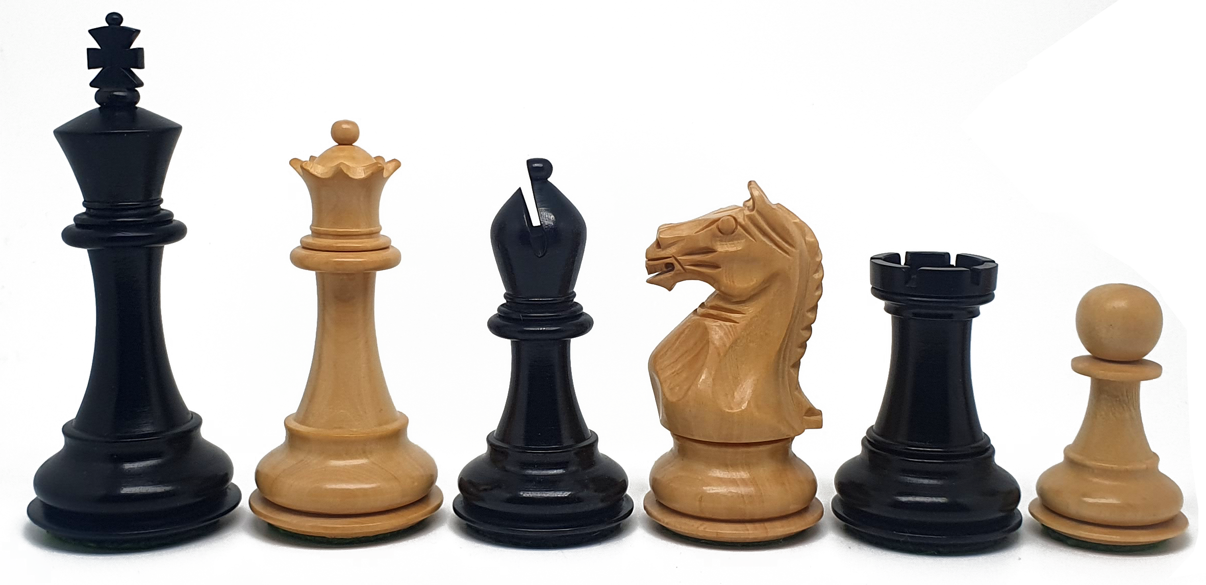 VI/ Piezas de ajedrez modelo Fischer - Spassky "3,50" Ebano. 5201