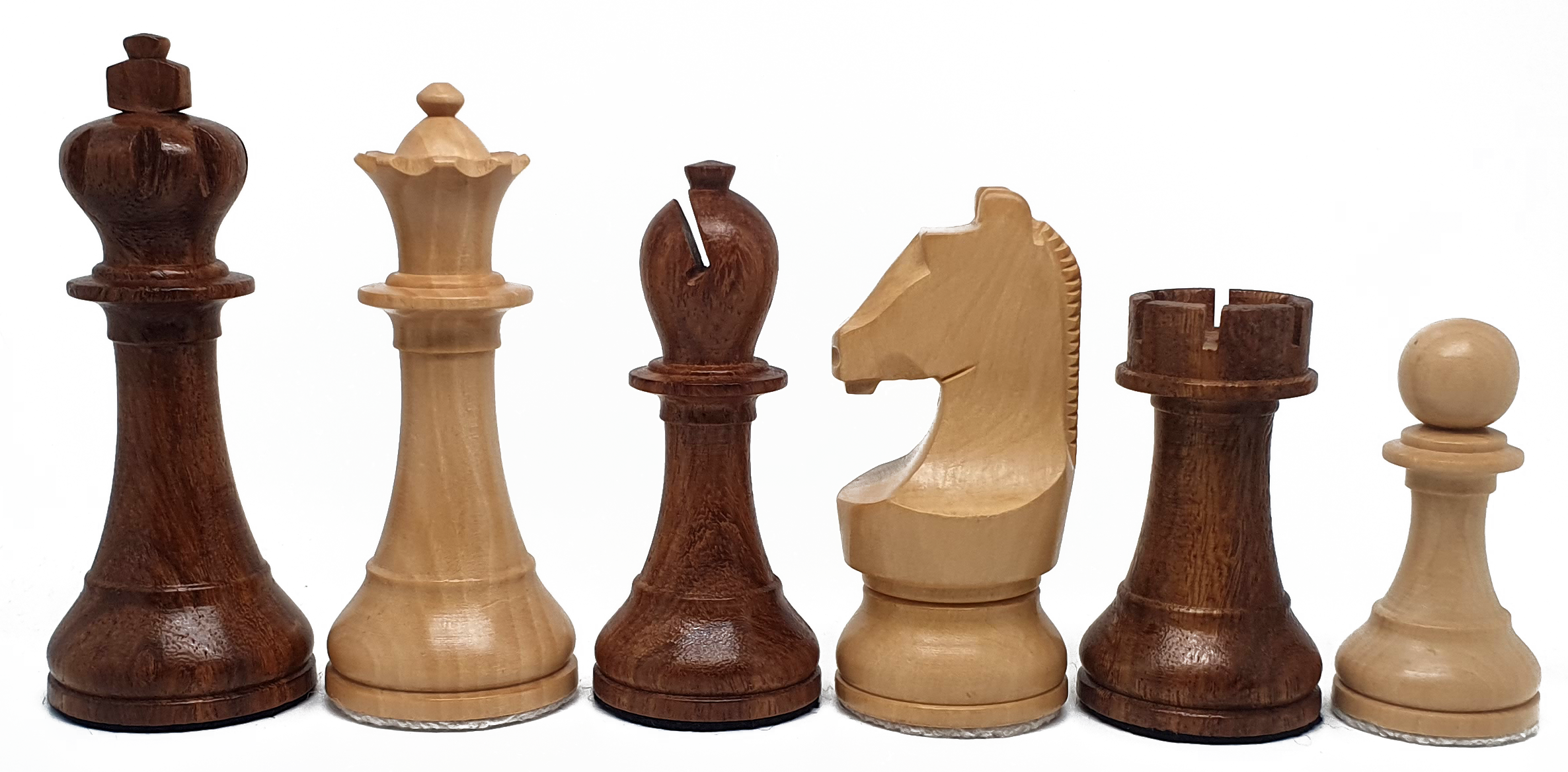 VI/ Piezas de ajedrez modelo Carlsen-Nepo "3,75" Shisham. 5171