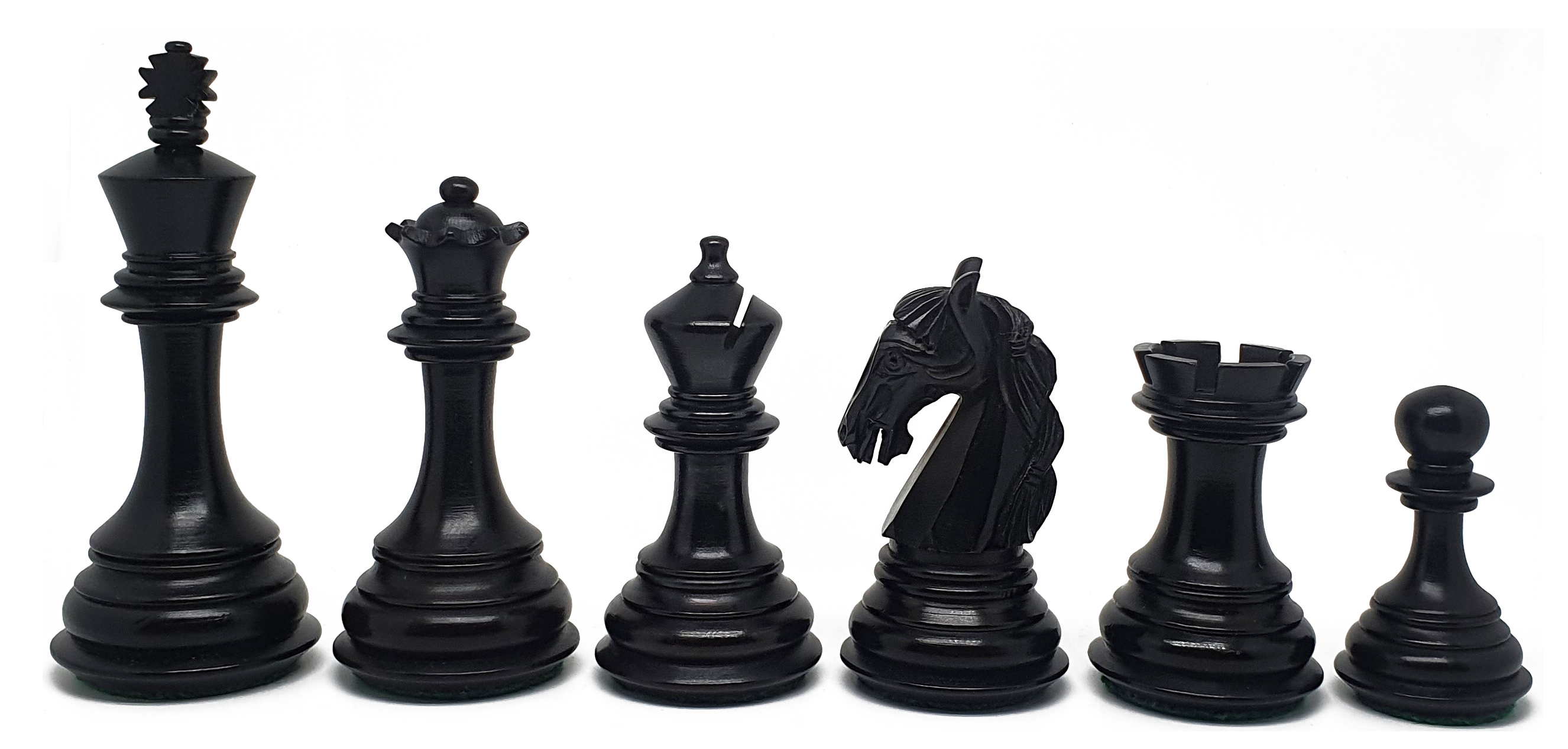 VI/ Piezas de ajedrez modelo Elegant "3,75" Ebanizado. 5575