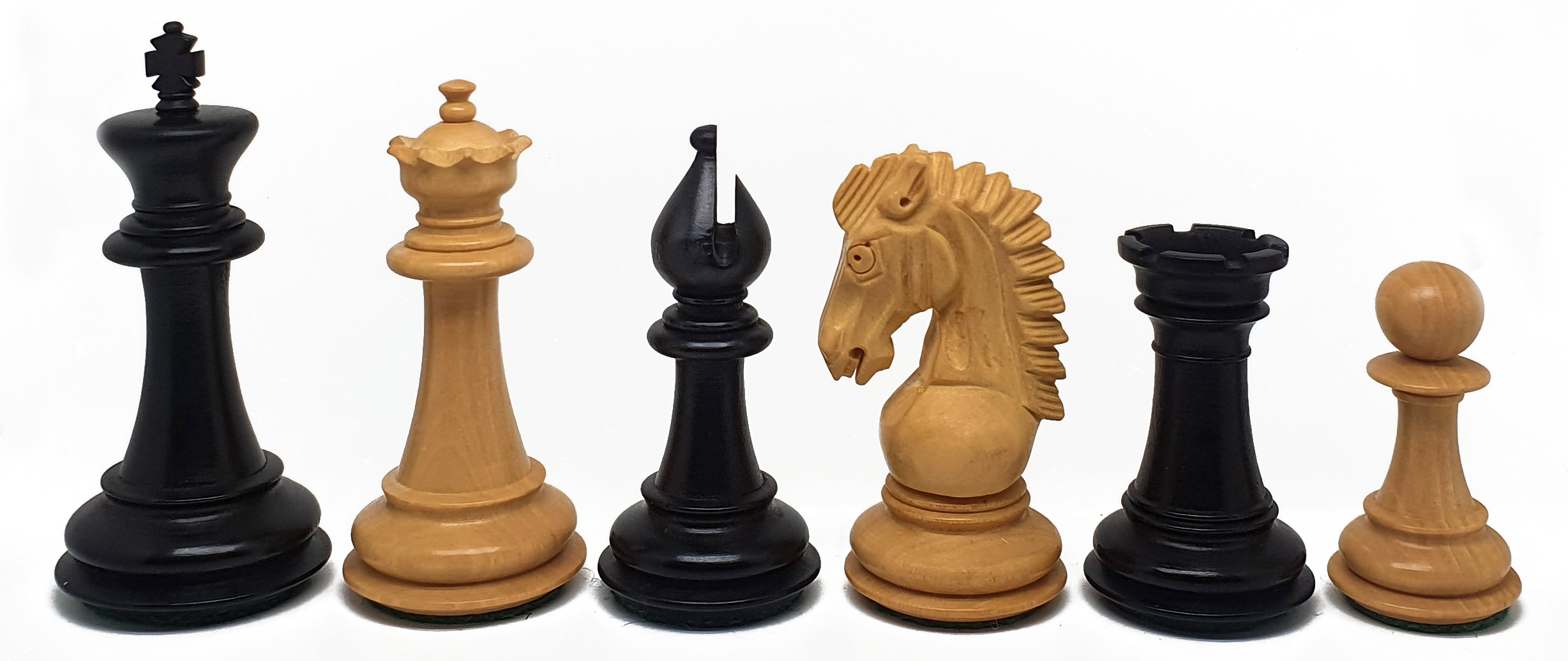 VI/ Piezas de ajedrez modelo Adventure "3.75" Ebanizado. 5580