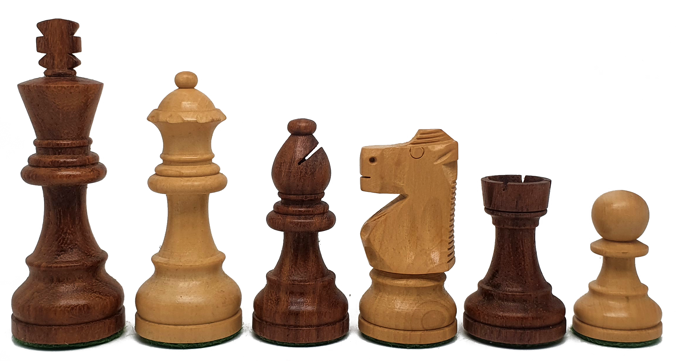 VI/ Piezas de ajedrez modelo French "3,75" Shisham. 5573
