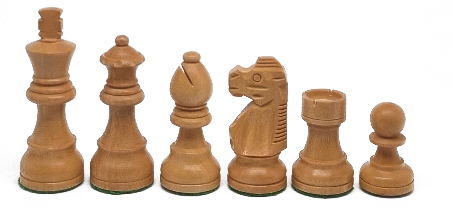 VI/ Piezas de ajedrez modelo French "3,00" Ebanizado.