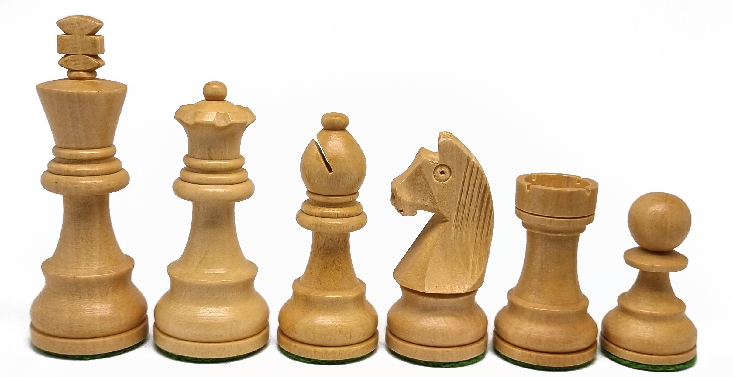 VI/ Piezas de ajedrez modelo Alemán "3,50" Ebanizado.