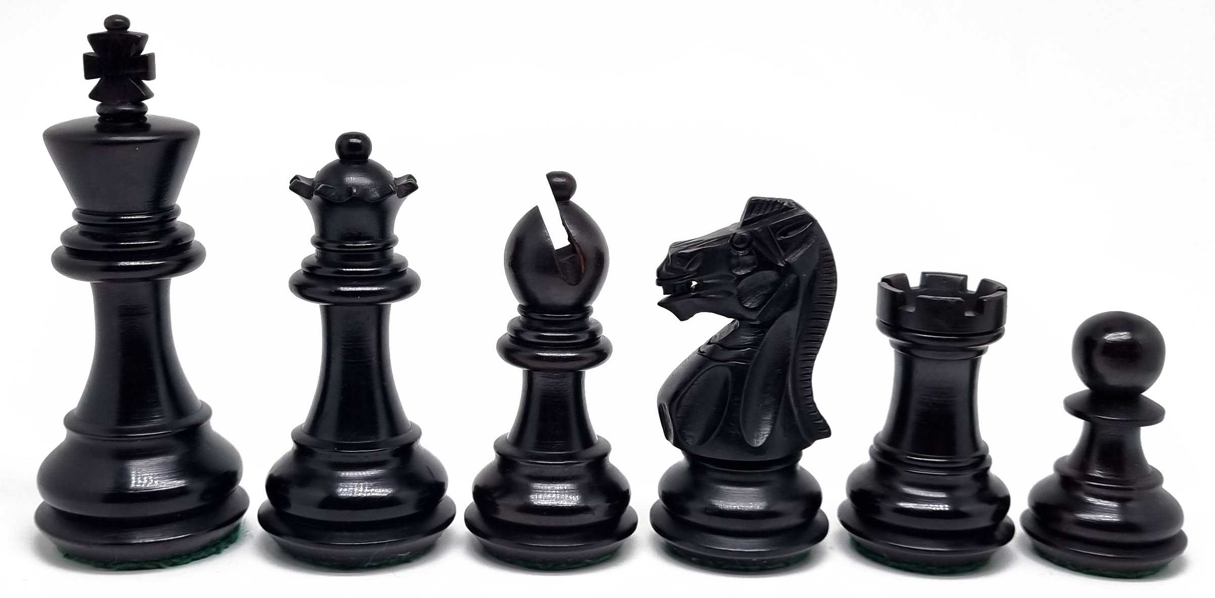 VI/ Piezas de ajedrez modelo DELUX "3,50" Ebanizado.