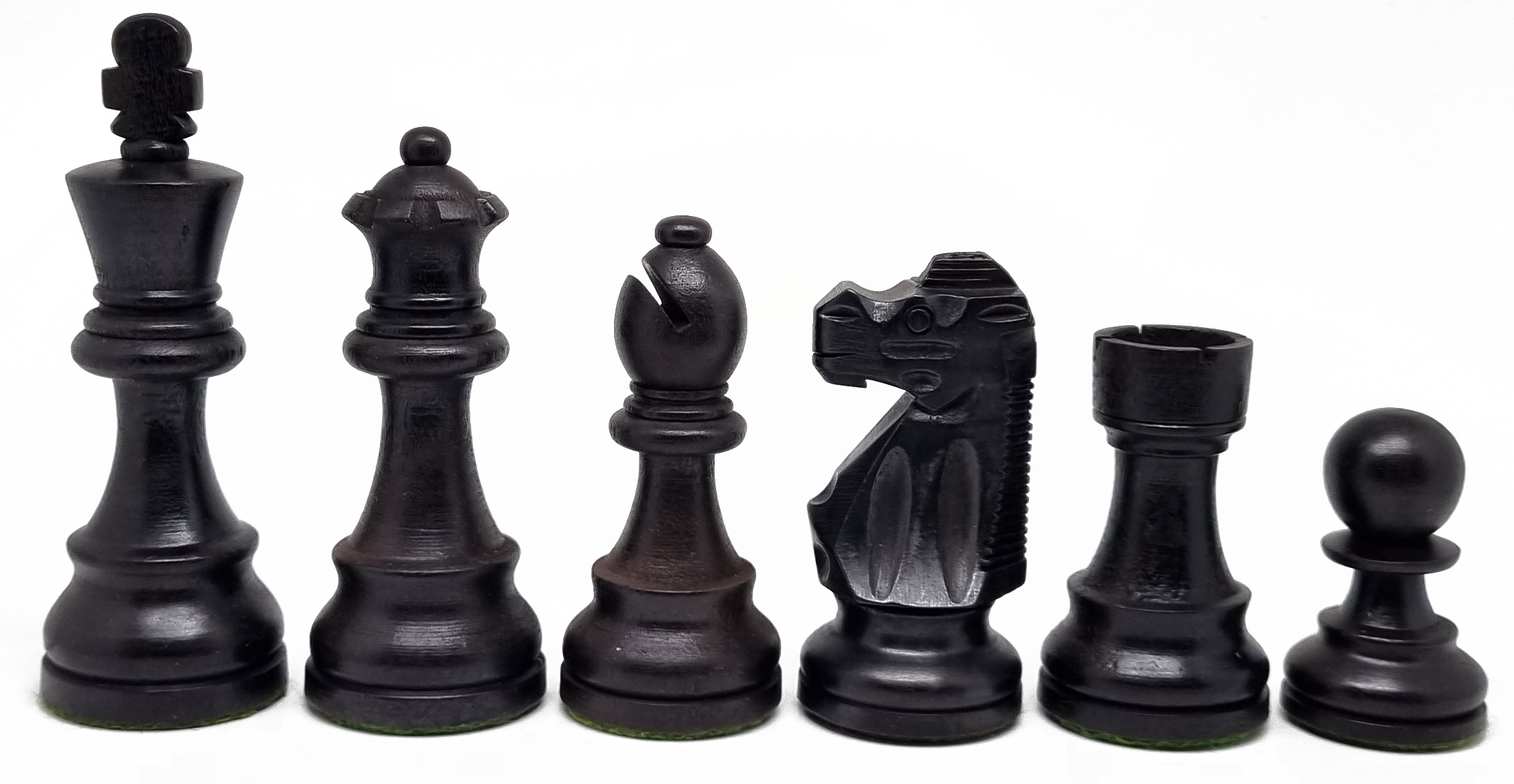 VI/ Piezas de ajedrez modelo French "3,50" Ebanizado.
