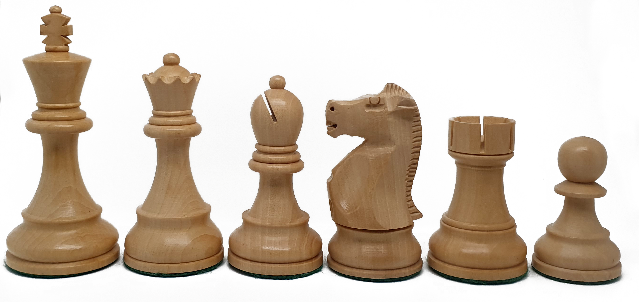 VI/ Piezas de ajedrez modelo Fischer - Spassky "3,75" Ebanizado.