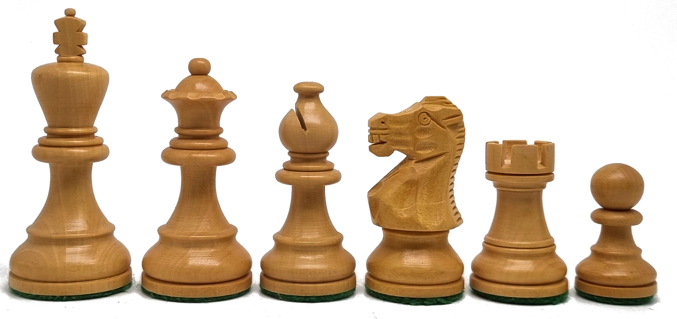CHI100 E 300 Piezas modelo clásico Ebanizado. Rey 7,6 cm "3,00".