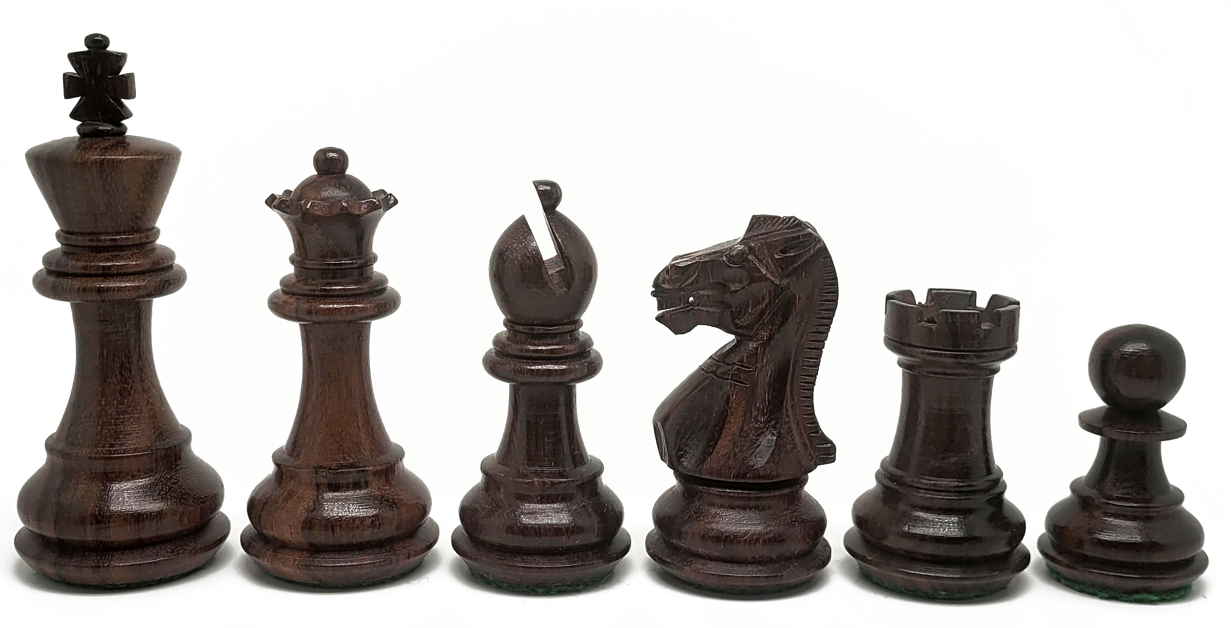 VI/ Piezas de ajedrez modelo DELUX "3,50" Palo Rosa.