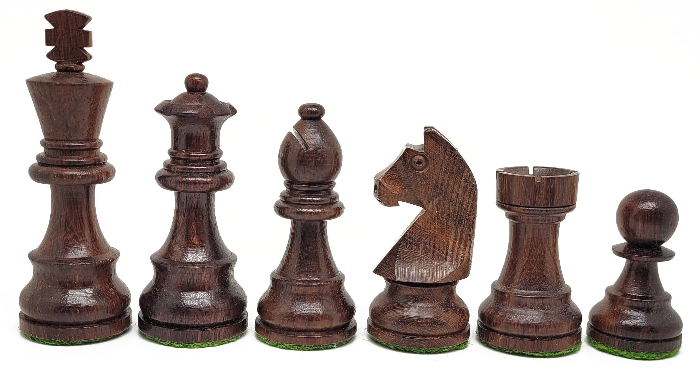 VI/ Piezas de ajedrez modelo Alemán "3,50" Palo rosa.