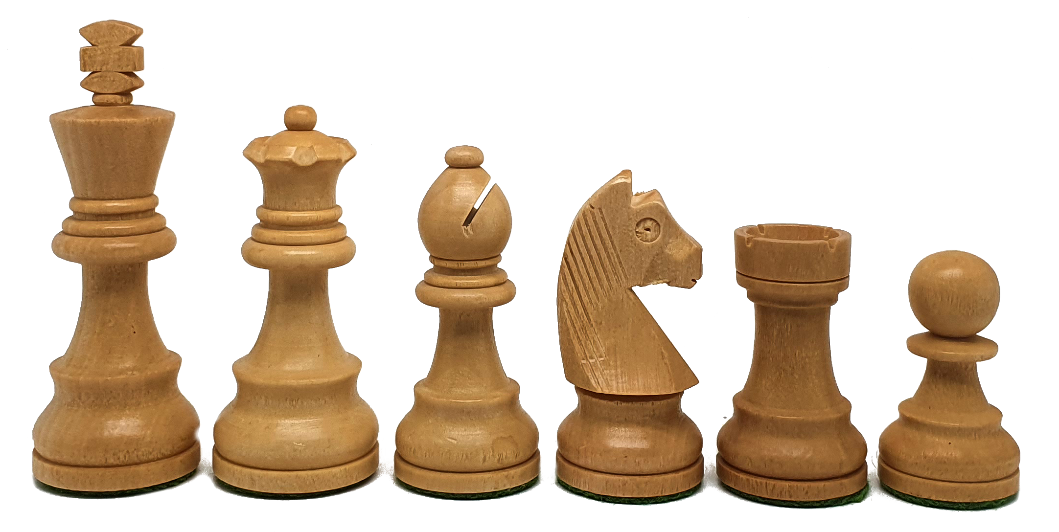 VI/ Piezas de ajedrez modelo Alemán "3" Ebanizado.