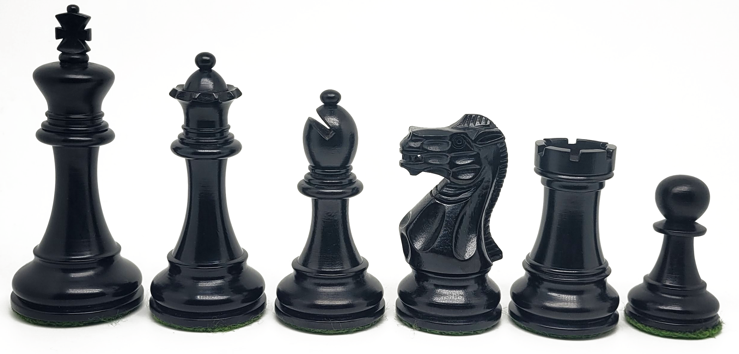 VI/ Piezas de ajedrez modelo Old English "3,50" Ebanizado.