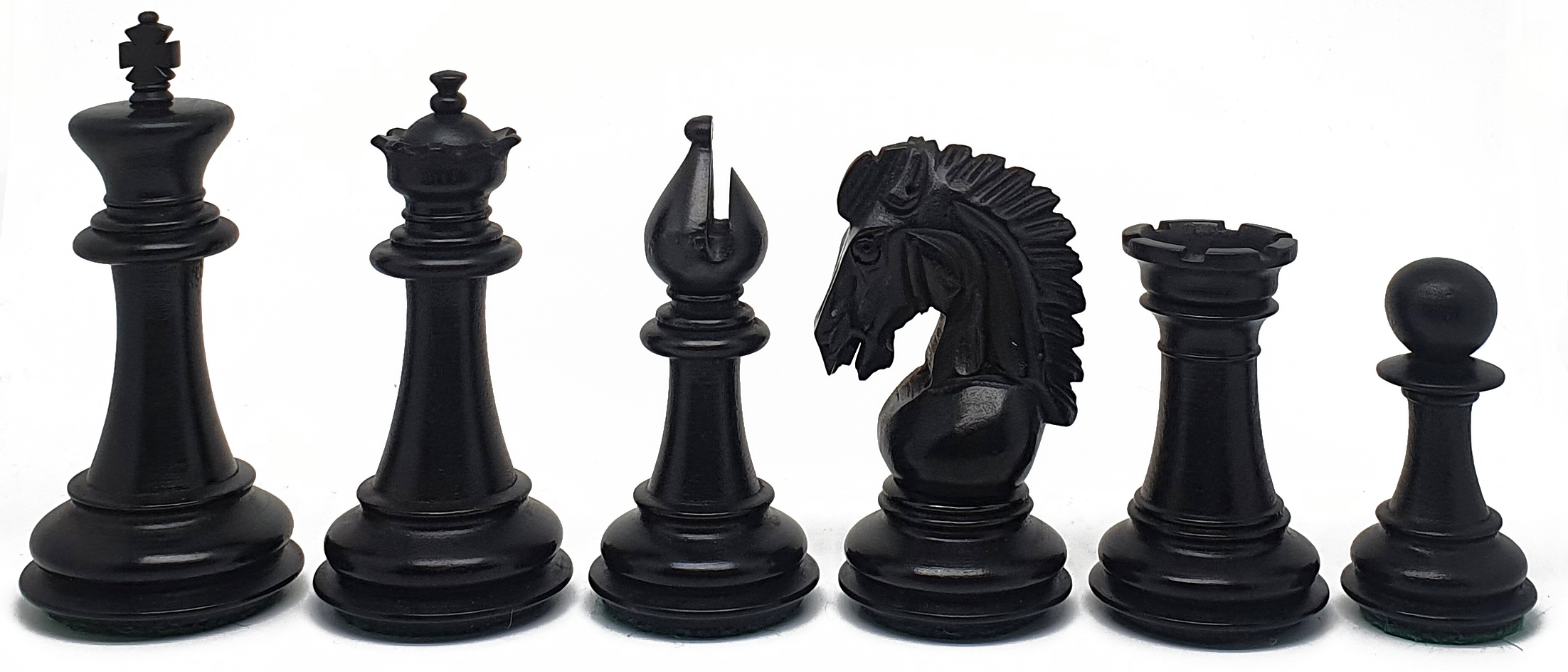 VI/ Piezas de ajedrez modelo Adventure "3.75" Ebanizado.