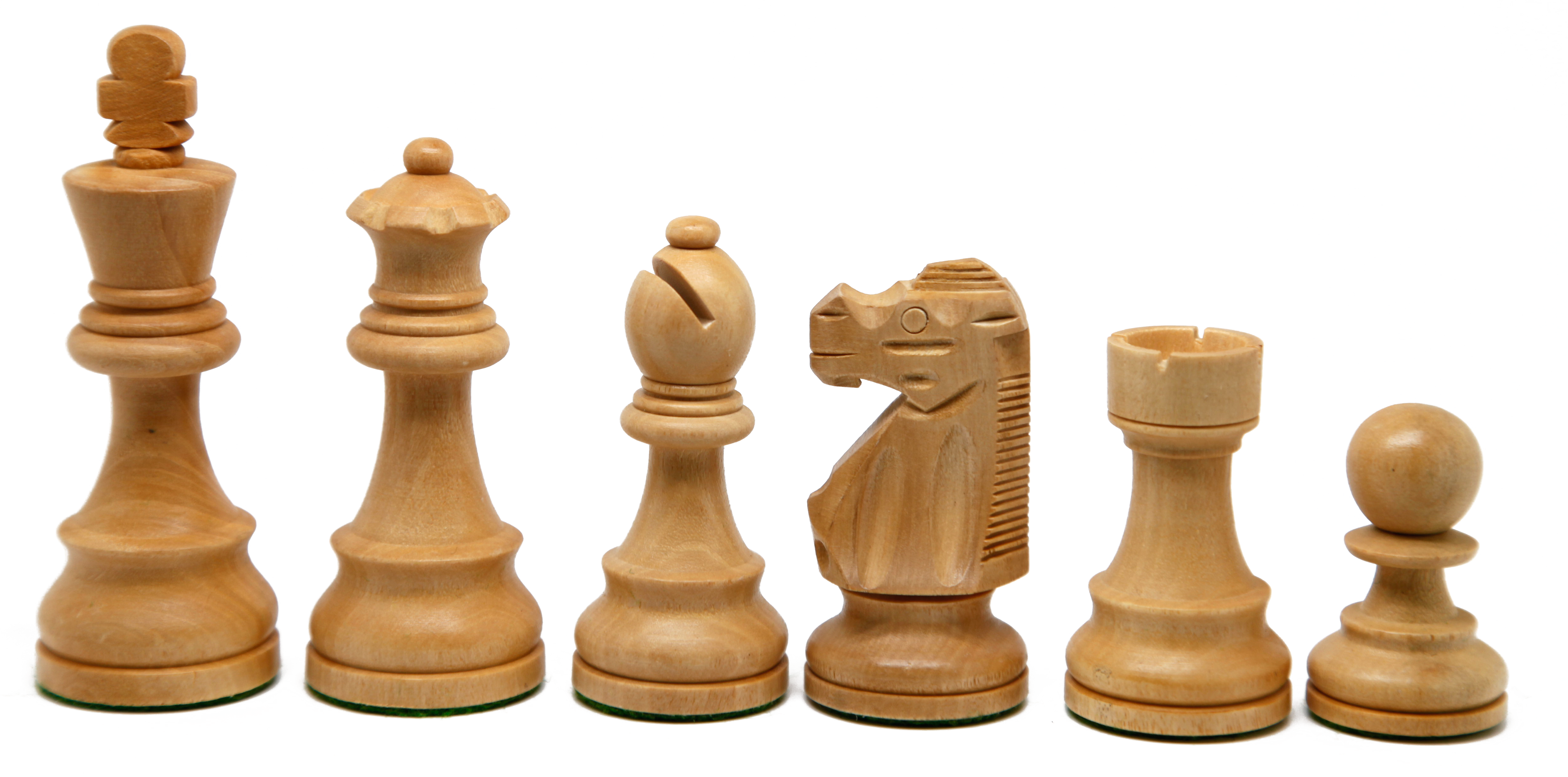 VI/ Piezas de ajedrez modelo French "3,50" Ebanizado.