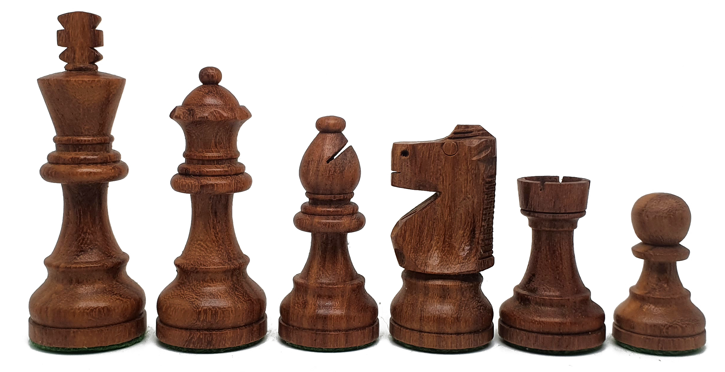 VI/ Piezas de ajedrez modelo French "3,75" Shisham.