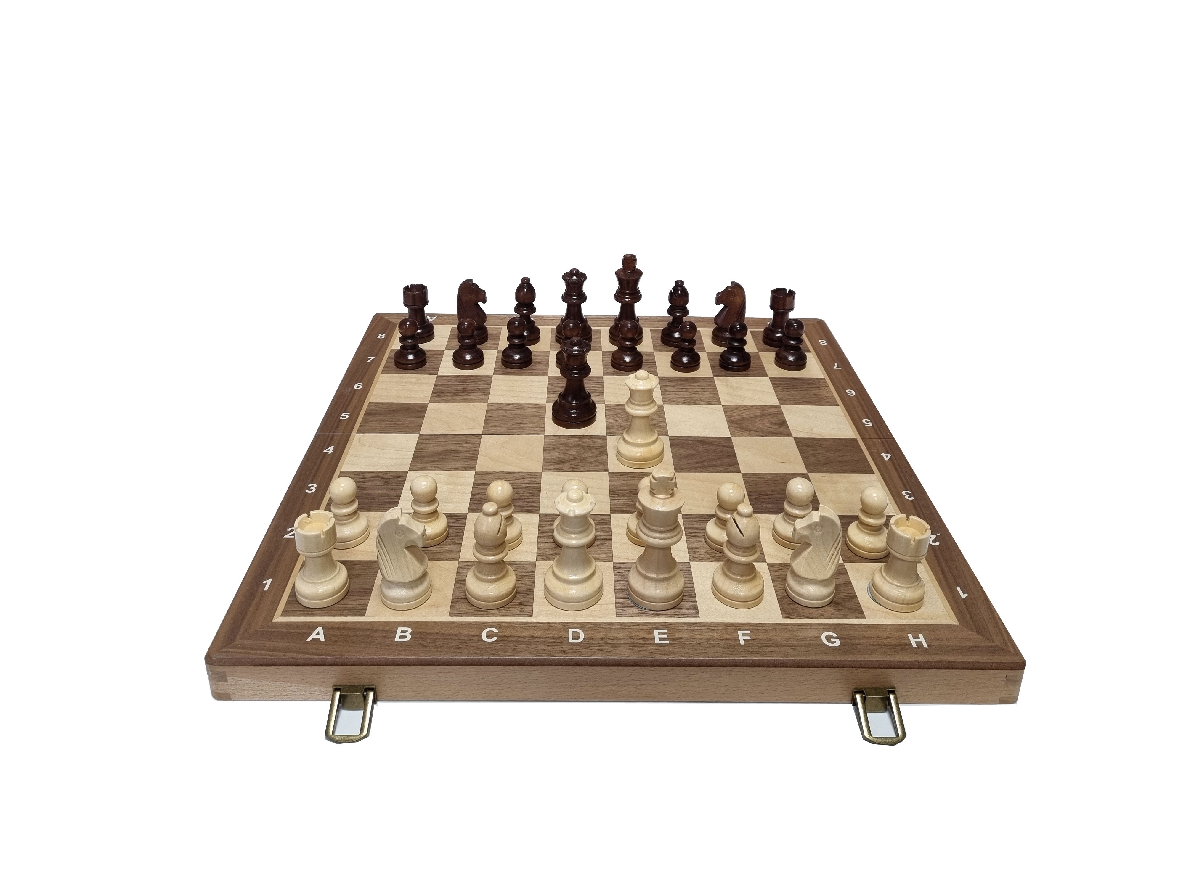 Ajedrez plegable magnético de madera 39cm.