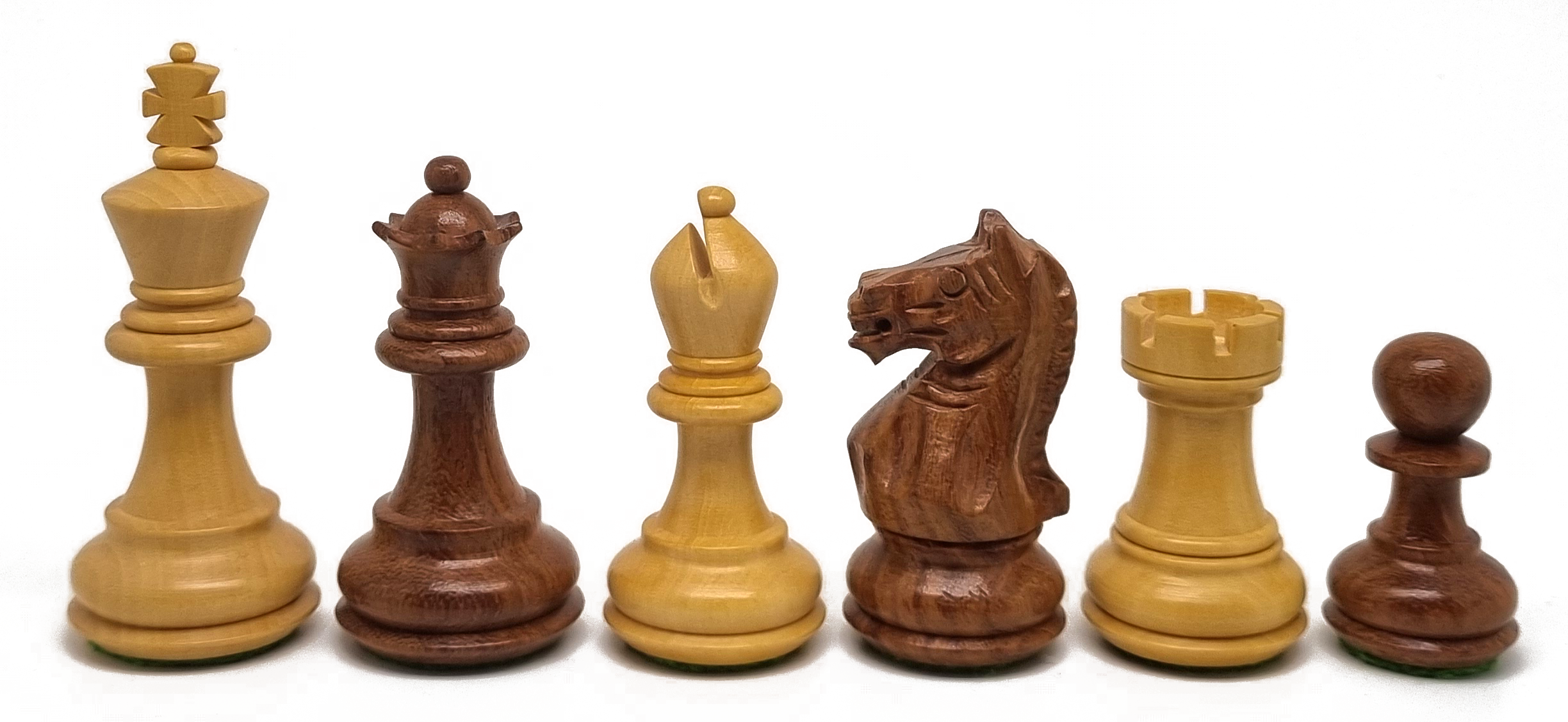 VI/ Piezas de ajedrez modelo Supreme "3," Acacia