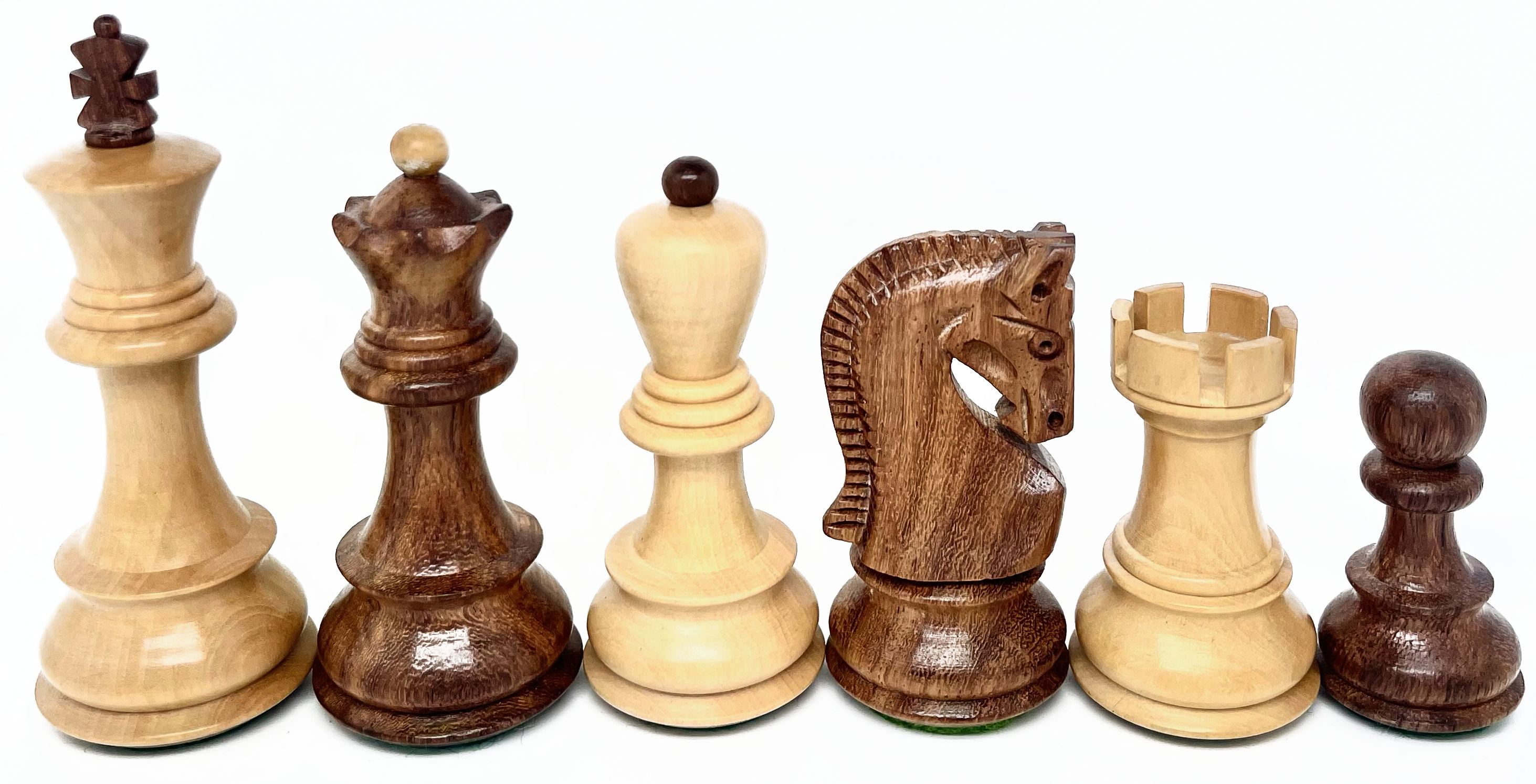 VI/ Piezas de ajedrez modelo Zagreb "3,75" Shisham. 5175