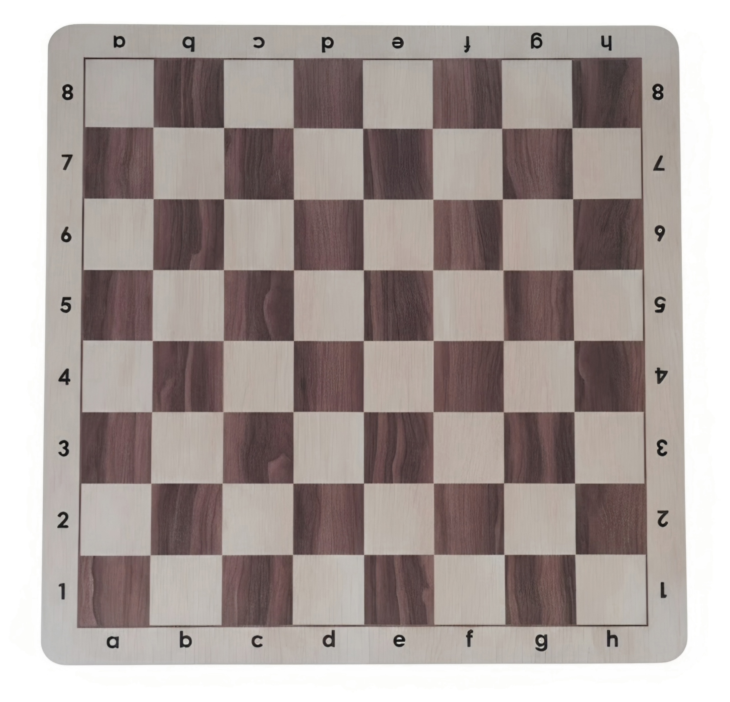 Tablero Mouse Pad. Escaque 5,7cm. Efecto madera