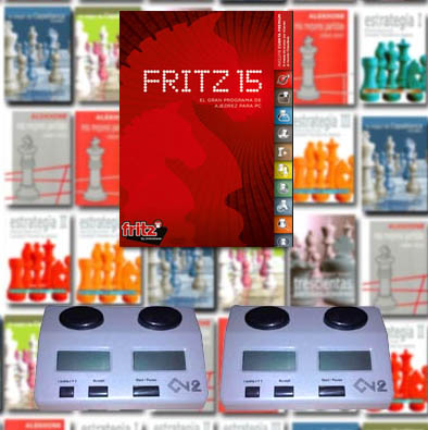 Oferta 17. Por 200€ en libros de ed La Casa del ajedrez REGALO Fritz 14 o 1 reloj DGTNorthAmerica