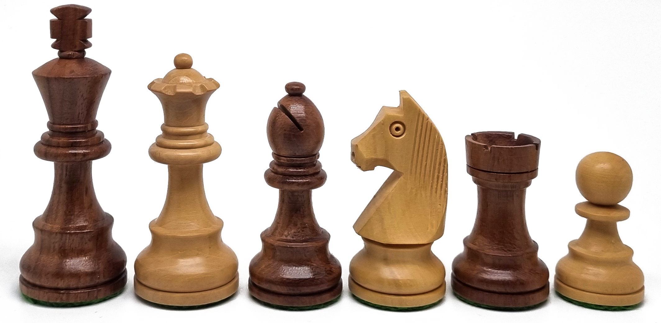 VI/ Piezas de ajedrez modelo Alemán "3" Shisham