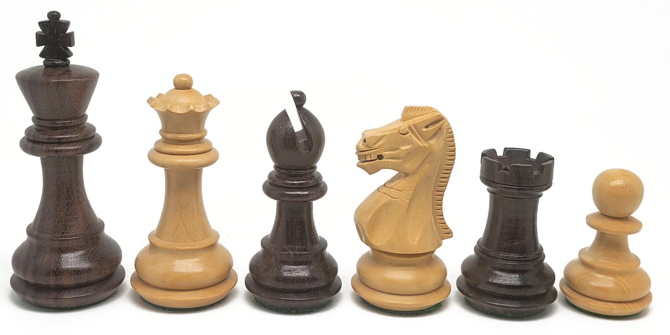 VI/ Piezas de ajedrez modelo DELUX "3,50" Palo Rosa