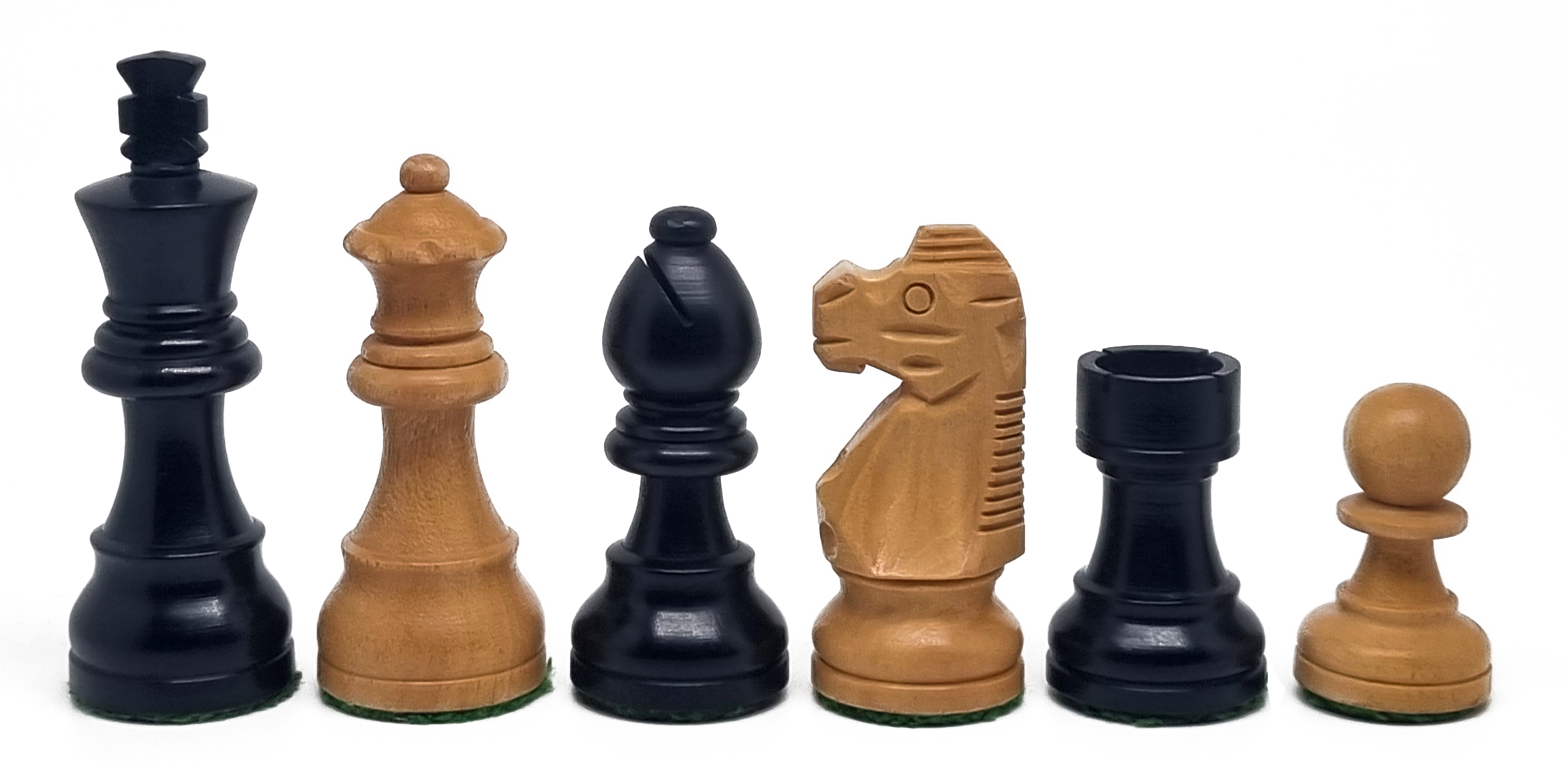 VI/ Piezas de ajedrez modelo French "3,00" Ebanizado