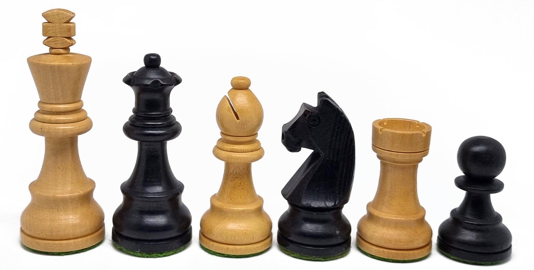 VI/ Piezas de ajedrez modelo Alemán "3,50" Ebanizado