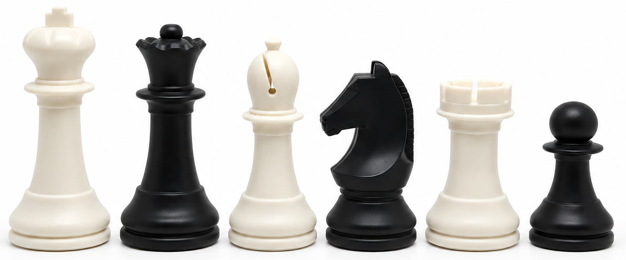 Piezas de plástico Staunton 6 Modelo Carlsen (GJ001).
