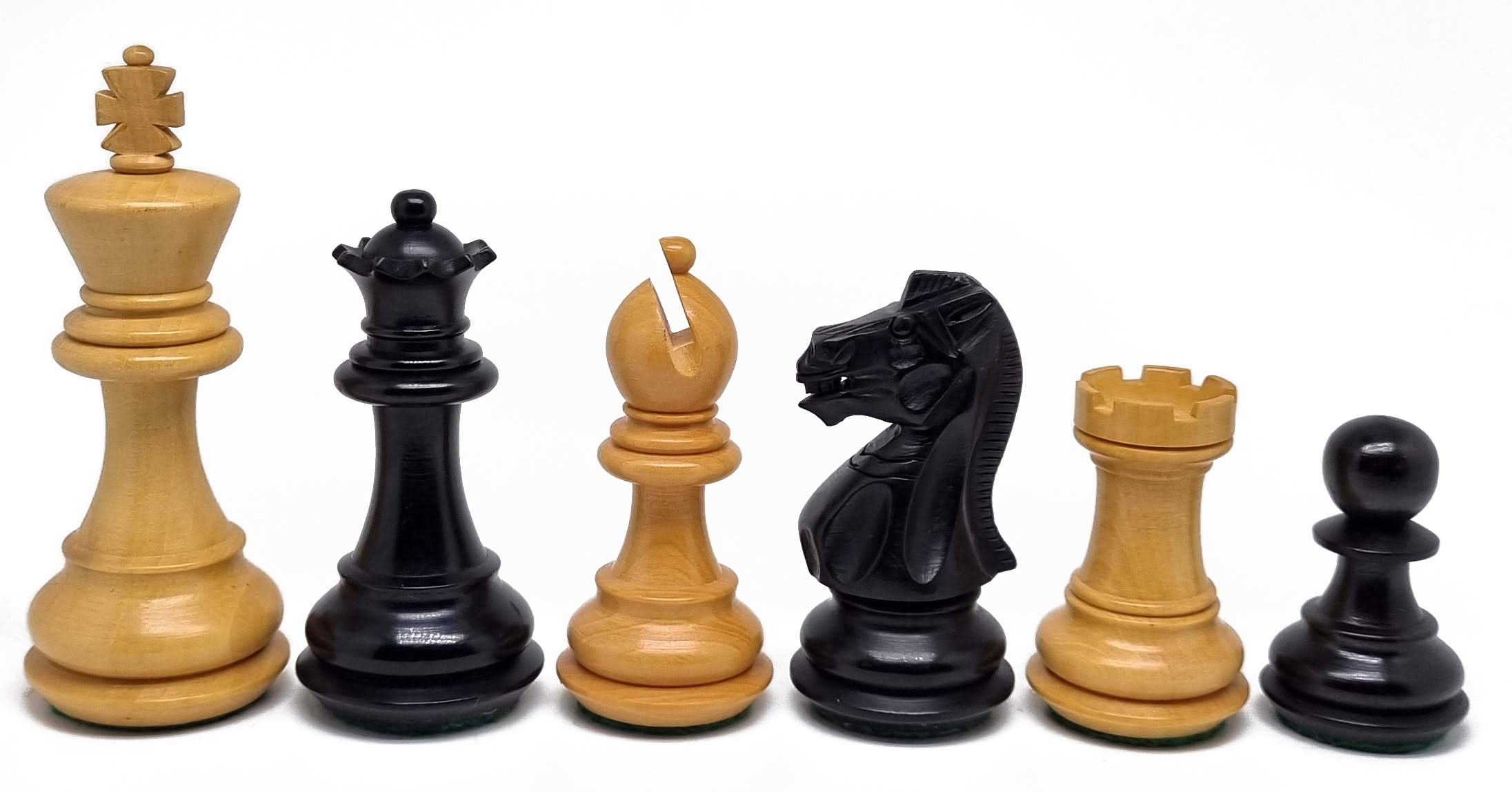 VI/ Piezas de ajedrez modelo DELUX "3,50" Ebanizado
