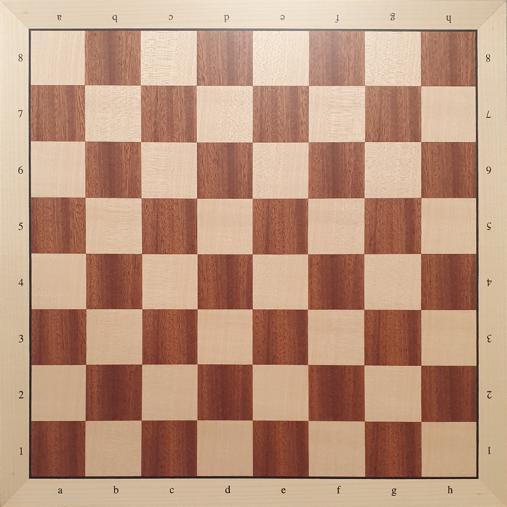50 cm. Sicomoro estándar con coordenadas Escaque 5,5 cm.