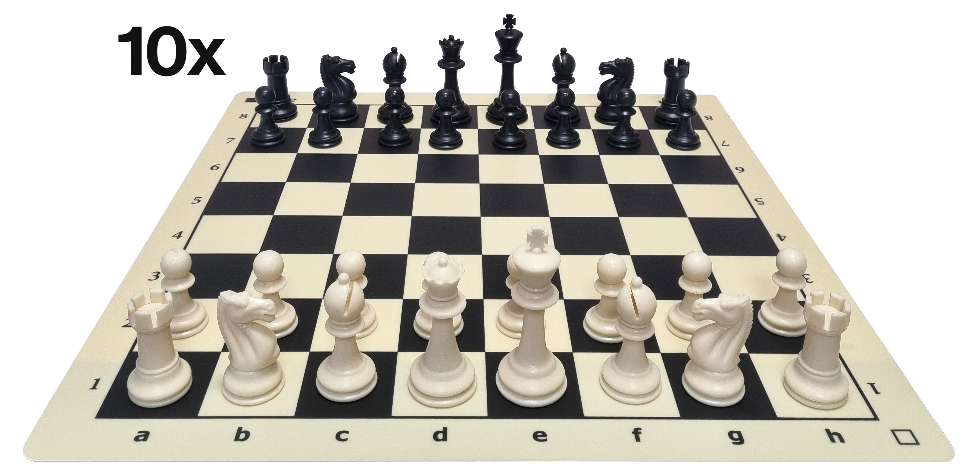 Oferta 006 para clubes de ajedrez y colegios: 10 juegos Staunton 5 clásicas