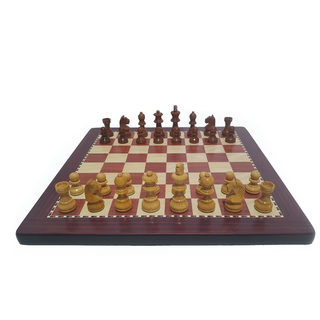 Juego magnético de madera marrón en estuche con cremallera 25x25