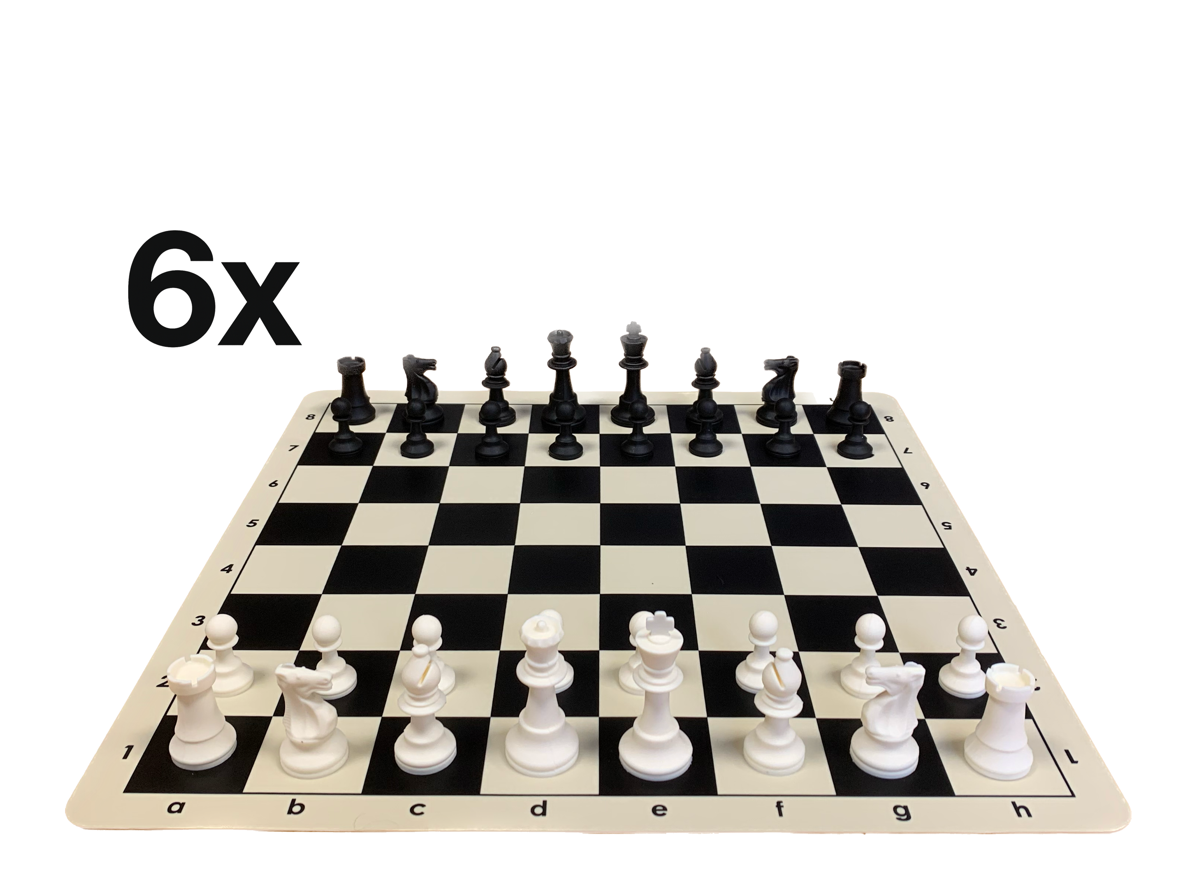 Oferta 001 para clubes de ajedrez y colegios: 6 juegos completos de silicona. 3873